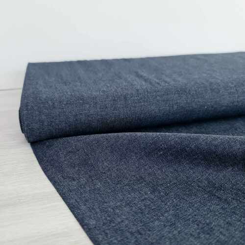 European Cottons, Oeko-Tex, Lightweight Denim Chambray, Dark Blue