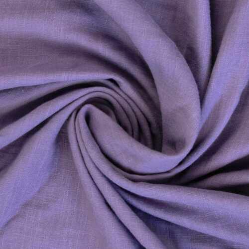 European 'Linen Look' Cotton Double Muslin, Oeko-Tex, Lavender