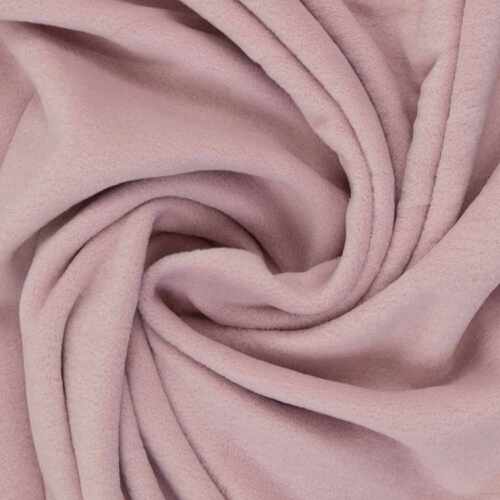 European Cotton Plush Polar Fleece, Light Rose