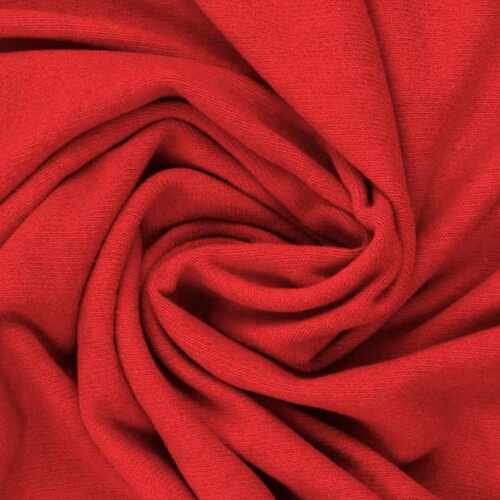 European Knitted Brushed Cotton, Mid Weight, Red