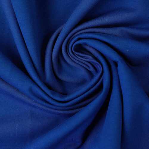 European Cotton Elastane Jersey, Solid, Oeko-Tex, Lapis Blue