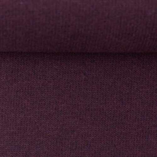 European Knitted Brushed Cotton, Winter Weight, Plum