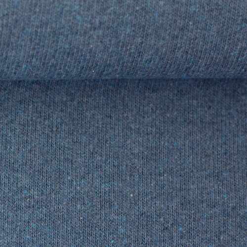 European Knitted Brushed Cotton, Winter Weight, Denim Blue